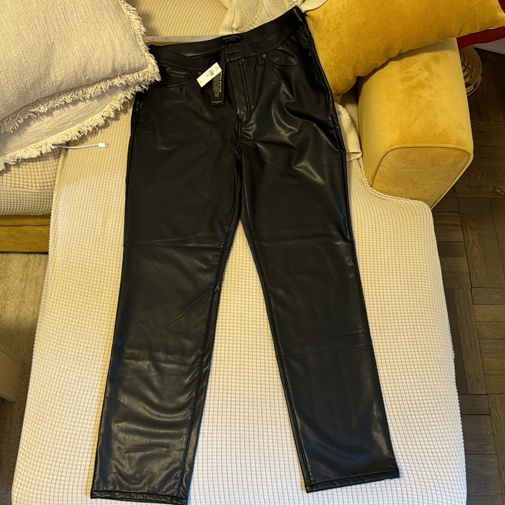 Banana Republic - Vegan Leather High Rise Slim Pants